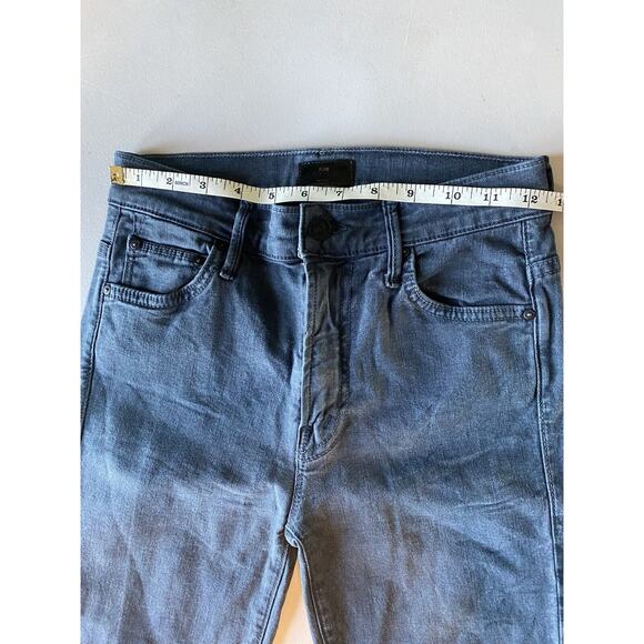 Mother Jeans Size 24 The Insider Crop Step Fray Raw Hem Purposely Faded Grunge - Picture 10 of 13